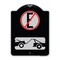 Signmission Spanish Parking Control No Estacionar Heavy-Gauge Aluminum Architectural Sign, 24" H, BS-1824-22883 A-DES-BS-1824-22883 - alternate 1